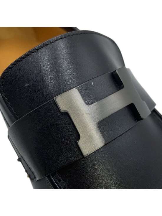 Hermes Loafers Moccasins Honore Calf Leather 40 Shoes Black main image 9